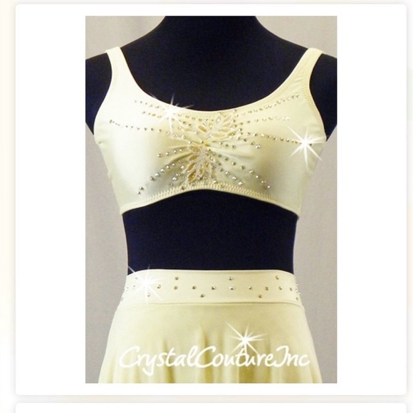 Crystal Couture Other - Elegant Crystal Couture Two-Piece Lyrical Costume w/ Swarovski Rhinestones - AS